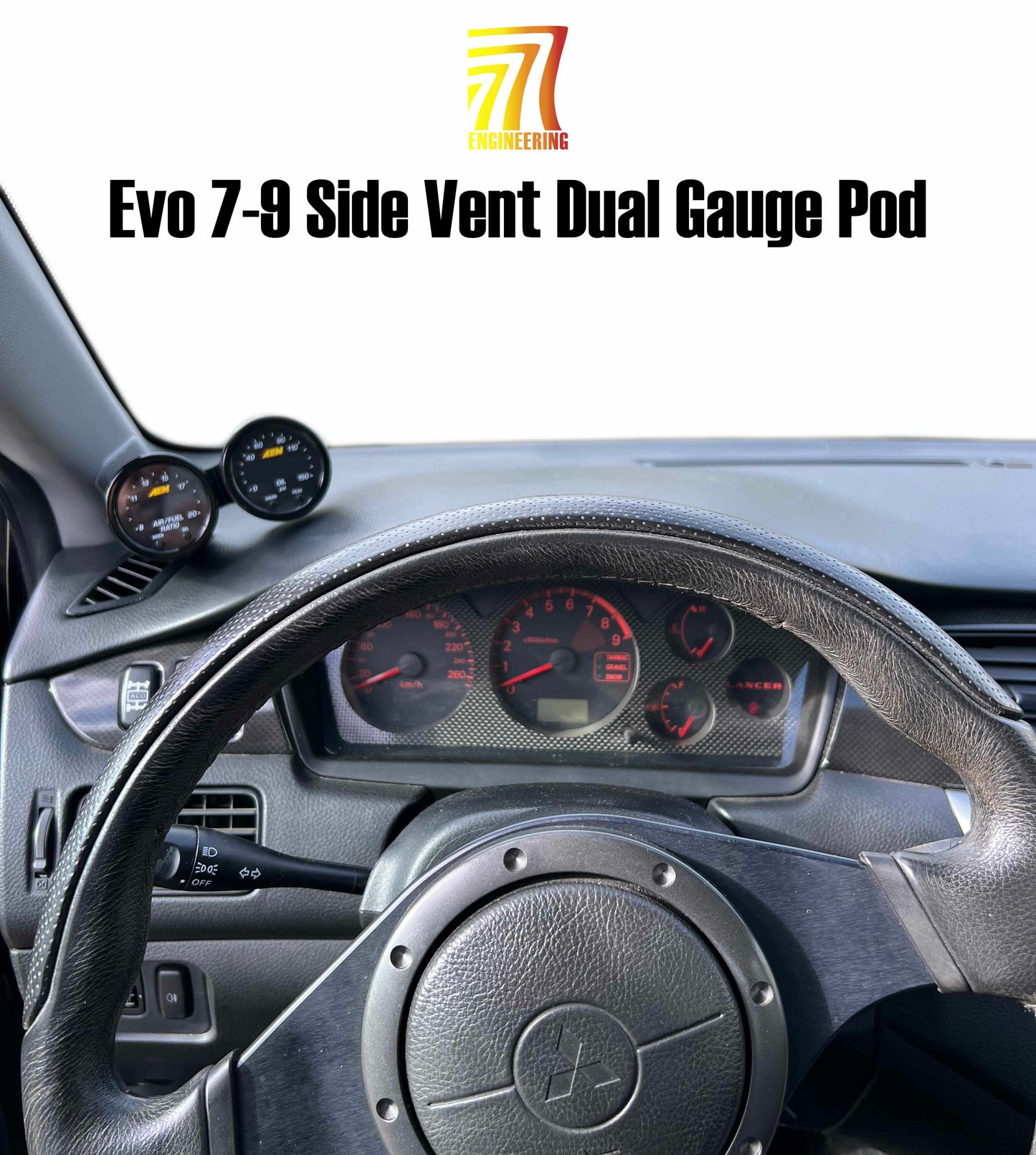 Air Vent Dual Gauge Pod for Mitsubishi Lancer Evo 7/8/9